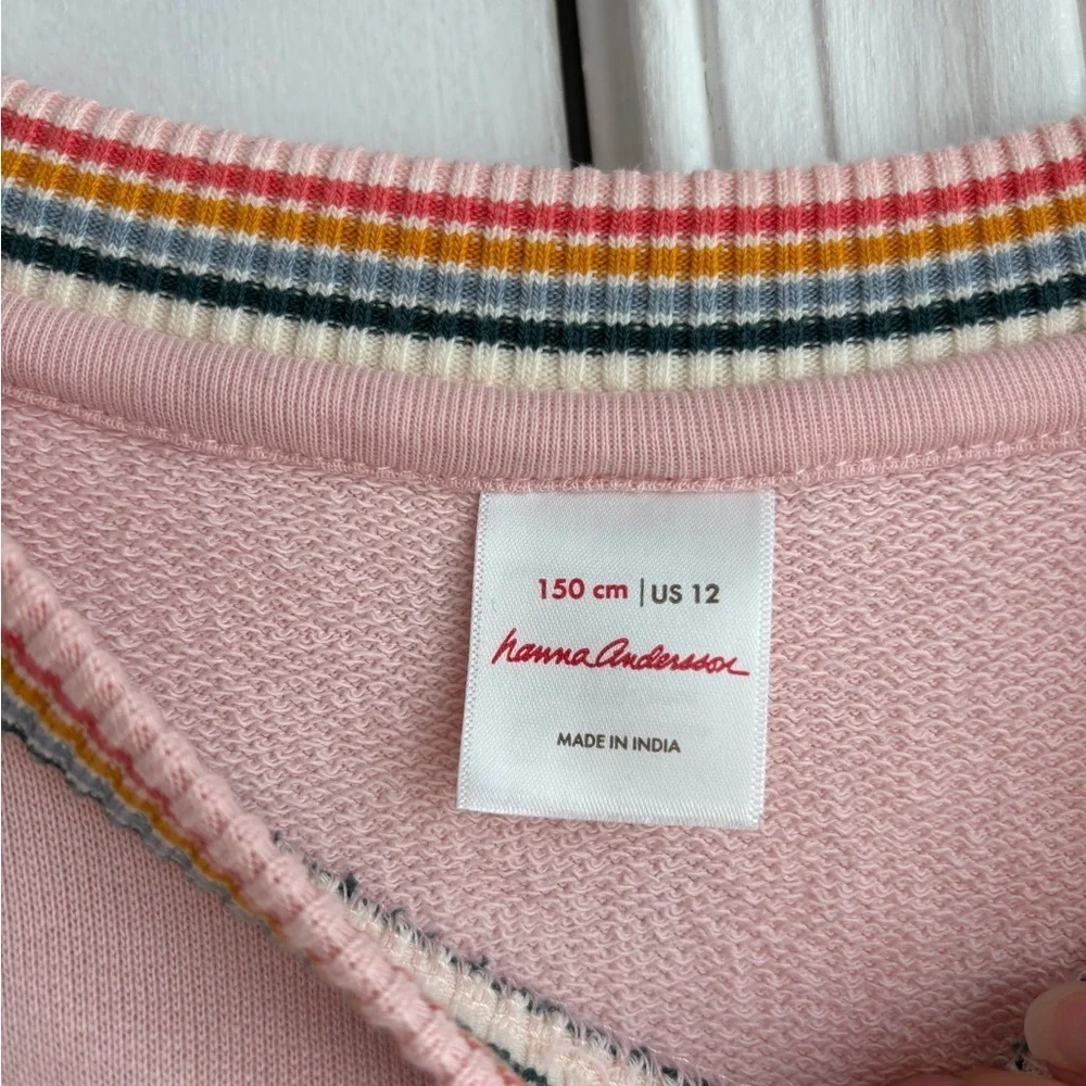 Hanna Andrerson Rainbow Cuff Print Knit Dress In size 12